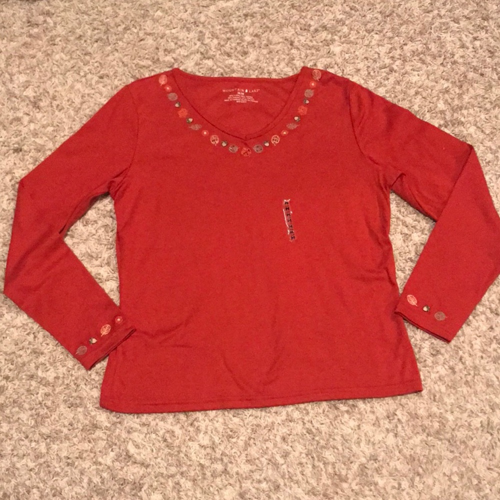 NWT Mountain Lake embellished top size medium